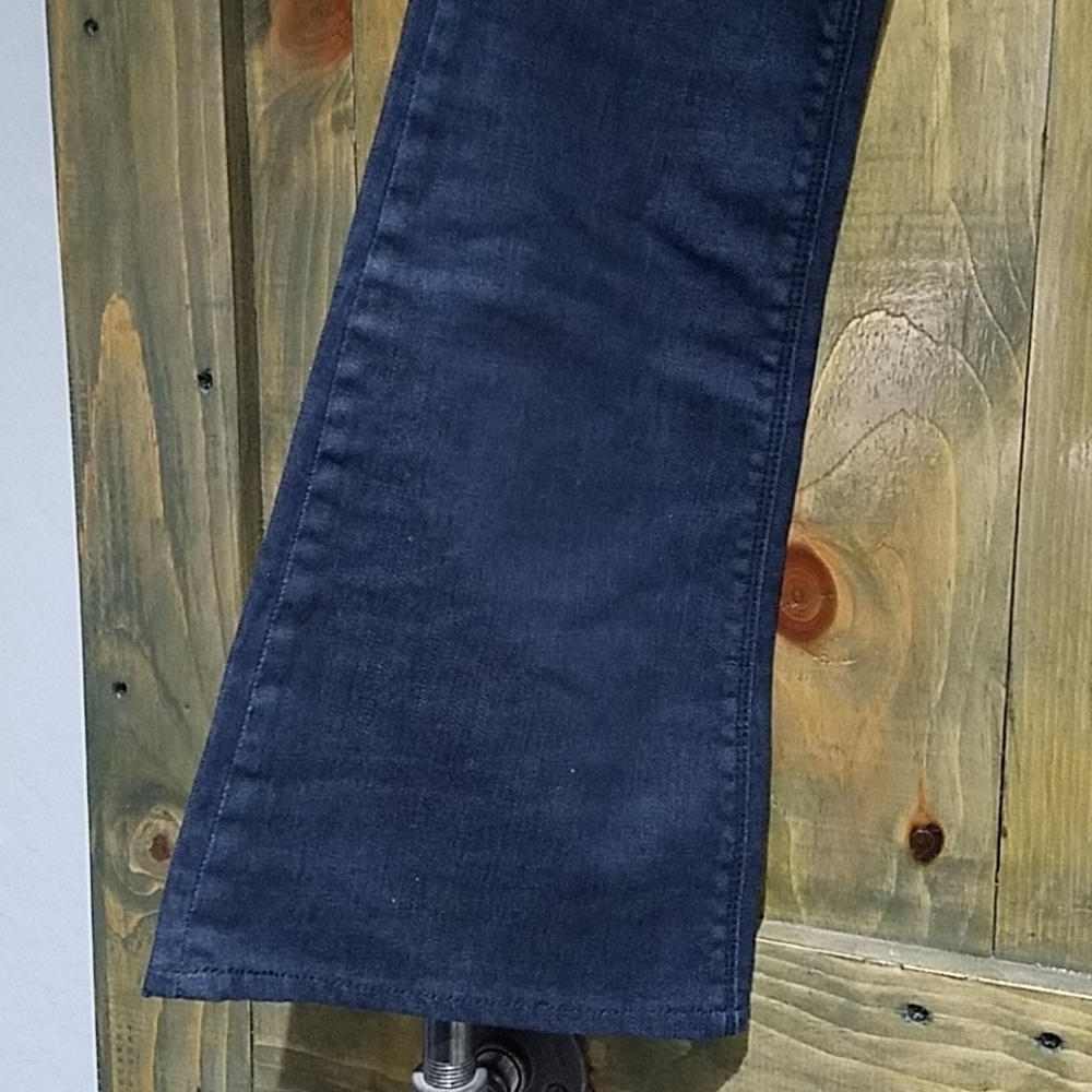 BUFFALO DAVID BITTON FARRAH FLARE WIDE LEG JEANS SIZE 28 x 34 WOMENS BLUE DENIM - Picture 4 of 9
